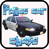 Police car chase icon