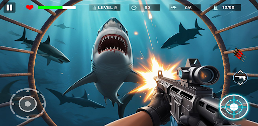 Deep Sea Shark Siege Shooter
