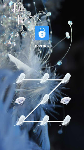 Android application AppLock Theme Diamond&Feather screenshort