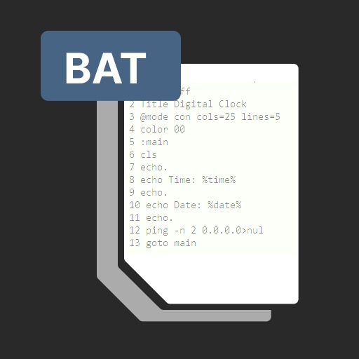 BAT Viewer: BAT File Opener Logo