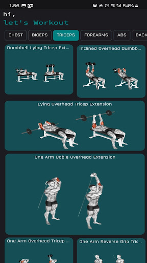 Android application WorkoutBase:Fitness Repository screenshort