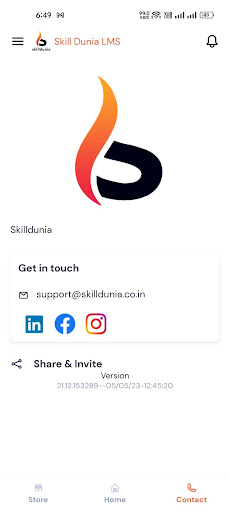 Android application Skill Dunia LMS screenshort
