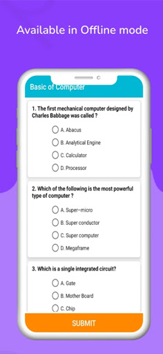 Computer Quiz App Screen 2
