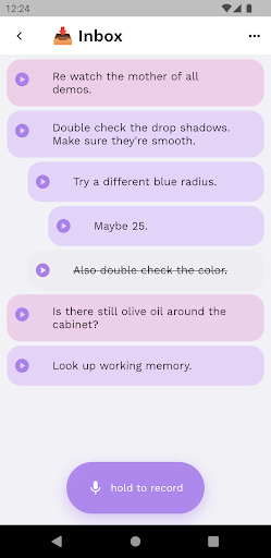 Android application Voiceliner screenshort