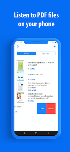 Android application PDF Voice Reader Aloud screenshort