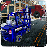 Police Forklift Extreme Car Challenge Simulator 3D icon