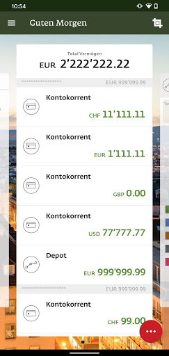 LLB Österreich Mobile Banking Screen 2