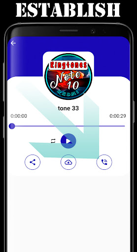 Android application Note 10 Ringtones screenshort