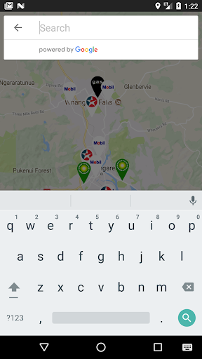 Kiwi Fuelcards Station locator Screen 3