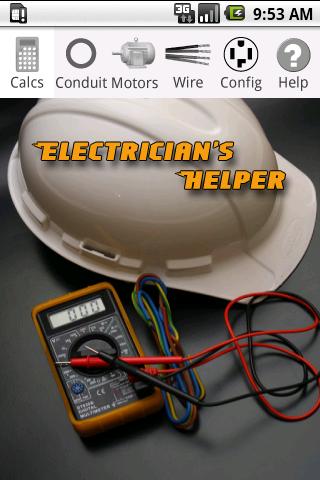 Android application Electrician's Helper screenshort