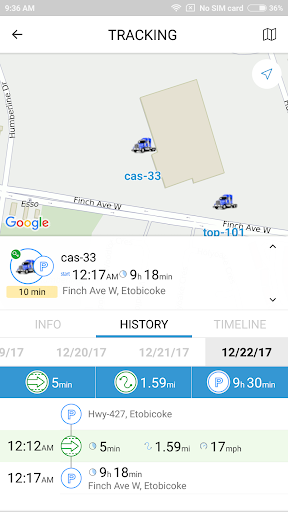 Android application TrackSmart GPS screenshort