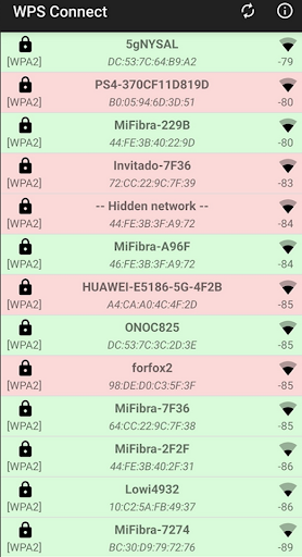 Android application WiFi WPS Tester App - WiFi WPS screenshort