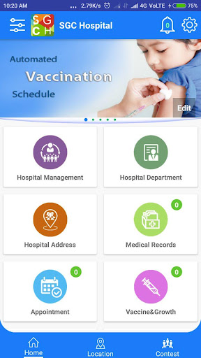 Android application Sumit Gupta Children Hospital, screenshort