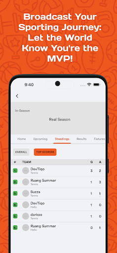Buzza : play & manage sports Screen 3