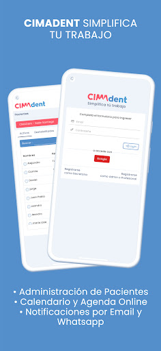 Android application CIMADent screenshort