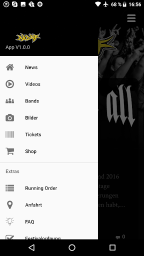 Android application NOAF screenshort