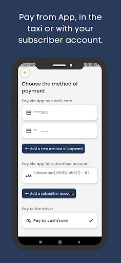 Screenshot of Taximes App