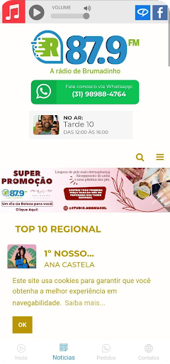 Regional FM 87,9 Brumadinho Screen 2