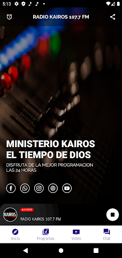 Radio Kairos 107.7 FM Screen 2