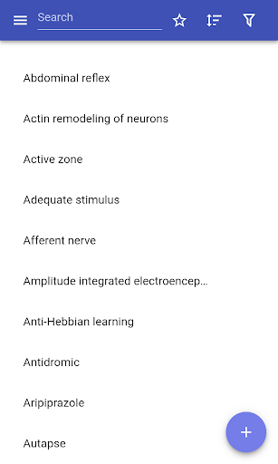 Android application Neurophysiology screenshort