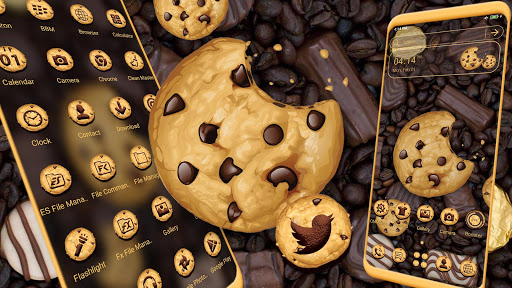 Android application Chocolate Cookie Theme screenshort