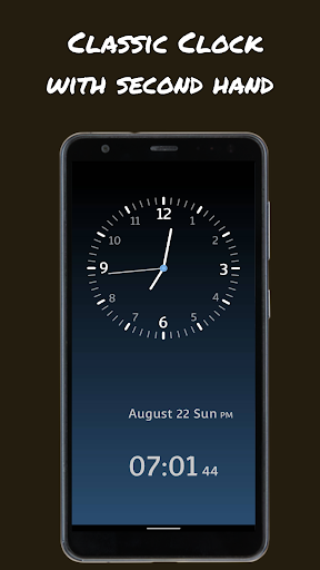 Android application Classic Clock - second hand screenshort
