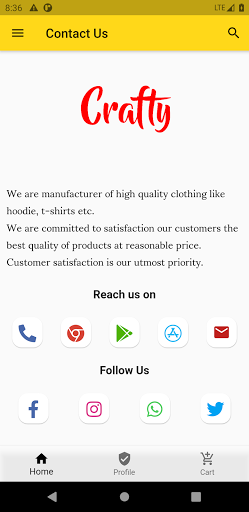 Crafty - Online Fashion Shoppi