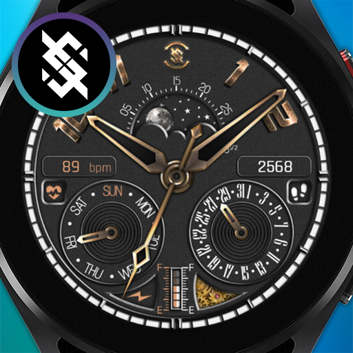 BFF1- Black Analog Pattern logo