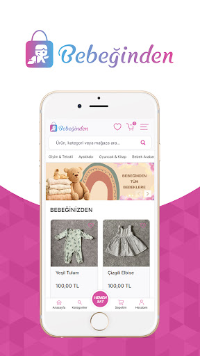 Android application Bebeğinden screenshort