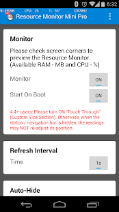 Resource Monitor Mini Pro Screenshot