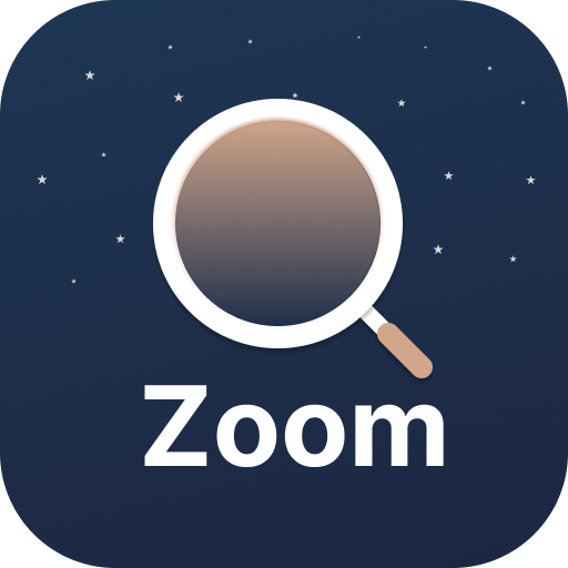 Magnifying glass - flashlight Logo