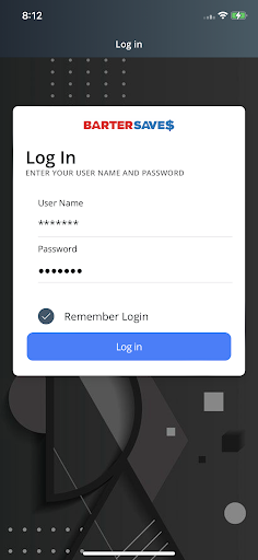 Android application BarterSaves screenshort