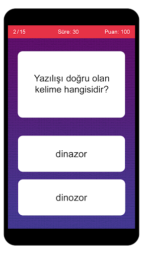 Android application Türkçe Kelime Oyunu screenshort