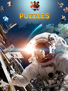 Jigsaw Puzzle Outer Space Cosmic Galaxy and Astronaut Educational Games Kebert Mini Space 1000 Pieces Jigsaw Puzzles for Adults Kids