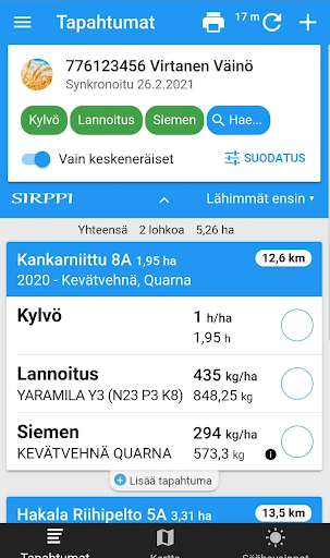 Sirppi Screen 2