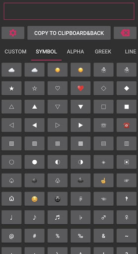 Symbols Screen 3