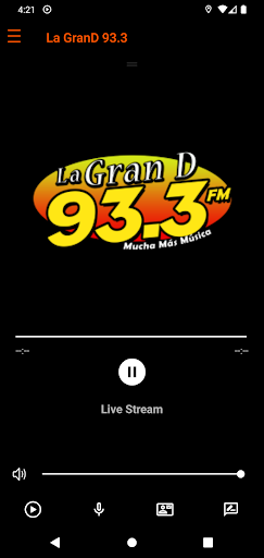 Android application La Gran D 93.3 FM screenshort