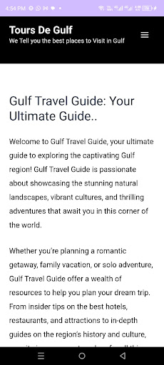 Dubai Tour Guide Screen 3