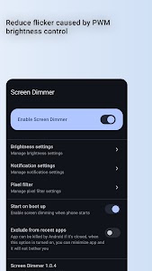 Screen Dimmer — Reduce flicker Unknown