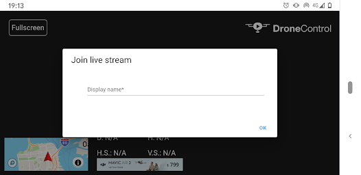DroneControl - Live stream DJI