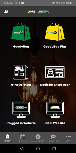 Android application Plugged IN GoodyBag screenshort