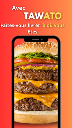 Android application Tawato: livraison de repas screenshort