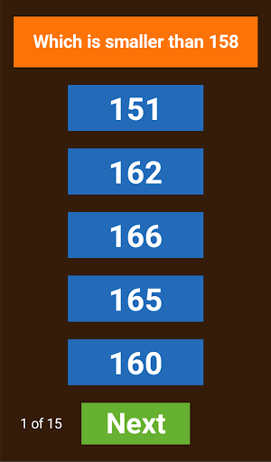 Compare numbers Screen 3