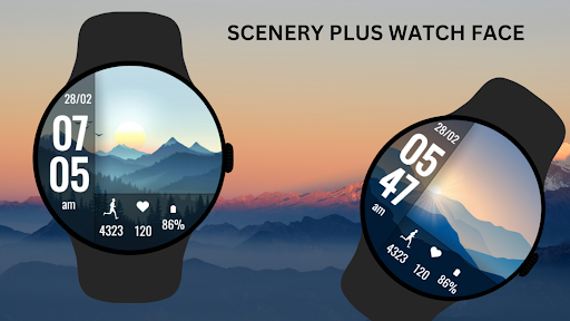 Scenery Plus Watch Face Screenshot 2 - AppWisp.com