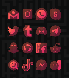 Transparent Red – Icon Pack 5