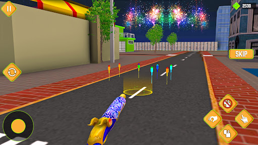Android application Fireworks Simulator Game 2024 screenshort