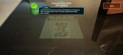 Hotsource AR Demo Screen 2