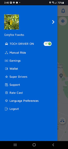 TOCH DRIVER Screen 3