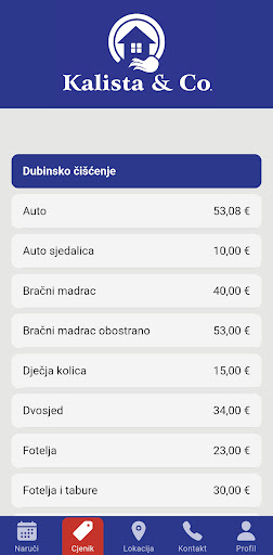 Kalista Čišćenje Screen 2