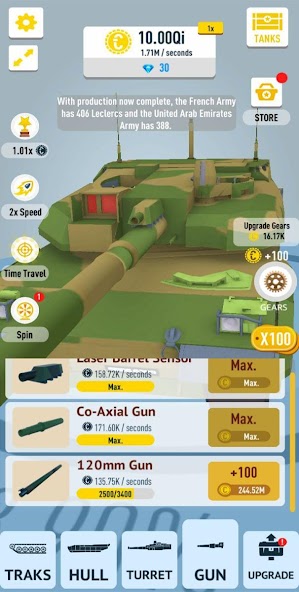 Idle Tanks 3D 0.9 APK + Mod (Unlimited money) untuk android